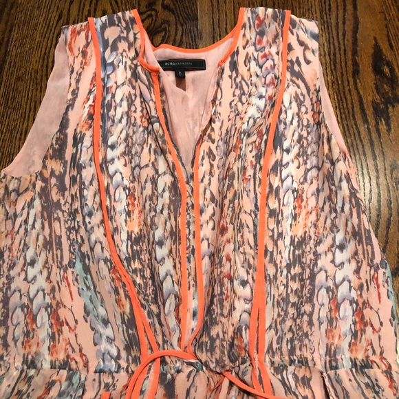 BCBG MaxAzria summer sleeveless silk dress with lining - Picture 2 of 6